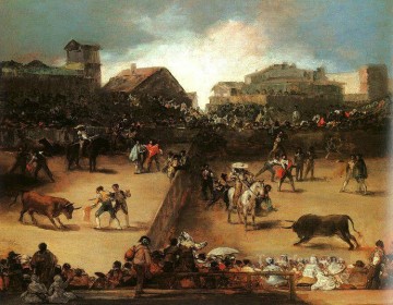 romantique romantisme Tableau Peinture - La corrida romantique moderne Francisco Goya